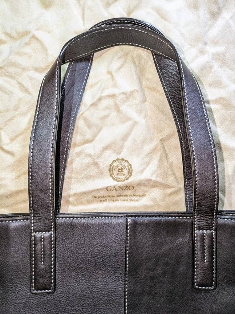 GANZO ガンゾ 裏地チェック柄 肩掛け トートバッグ Amazon.co.jp: GANZO ガンゾ 裏地チェック柄 肩掛け トート